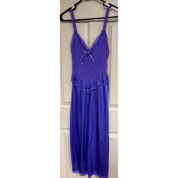 Feather Bed Intimate Other - Vintage Ballerina Nightgown Semi Sheer To Waist Lace Feather Bed Intimate Sz M